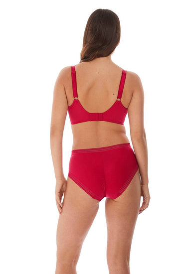 Model in Fantasie Fusion Rood setje achterzijde