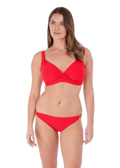 Model in Fantasie Long Island bikini Lollipop voorzijde