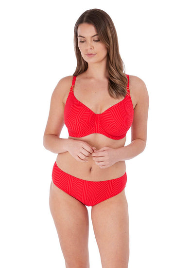Model in Fantasie Long Island Bikini Lollipop voorzijde