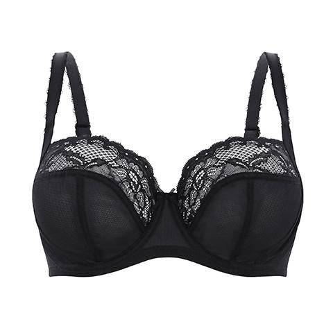 Panache Jasmine Balconette BH Zwart vooraanzicht