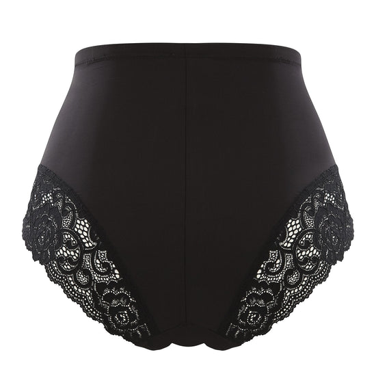 Panache Quinn High Waisted Broekje Zwart Achteraanzicht