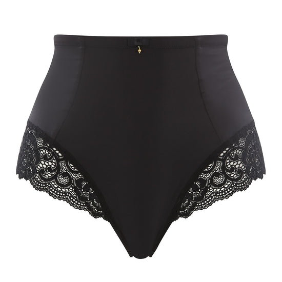 Panache Quinn High Waisted Broekje Zwart Vooraanzicht