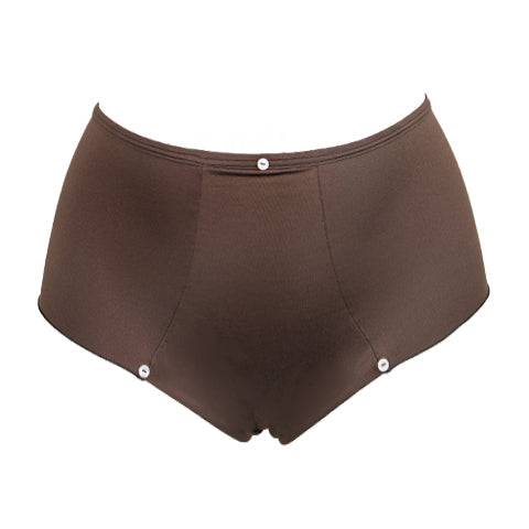 Ewa Michalak High Waisted Broekje Chestnut Vooraanzicht