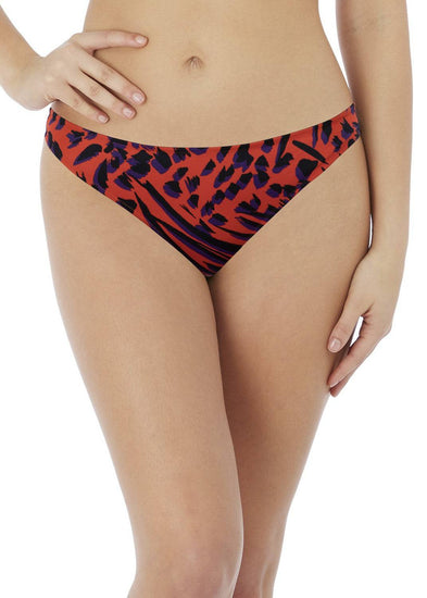 Model in Freya Tiger Bay Sunset Brazilian Bikini Broekje