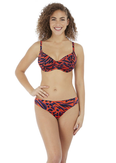 Model in Tiger Bay Sunset Bikini