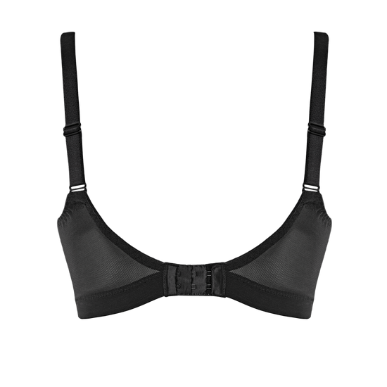 Panache Andorra bralette zonder beugel zwart achteraanzicht