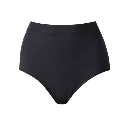 Elomi Essentials Classic High Waisted Bikini Broekje Zwart Vooraanzicht