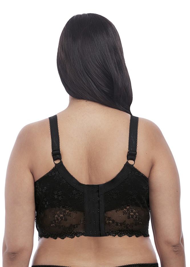 Model in Elomi Charley Longline BH Zwart Achterzijde