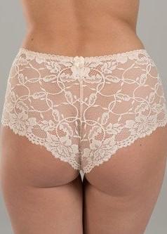 Rug van model in Ewa Michalak Signature High Waisted Broekje Pearl