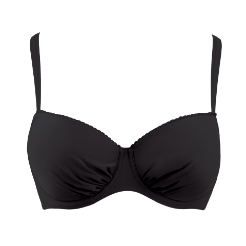 Curvy Kate Jetty Balconette Bikinitop Zwart vooraanzicht