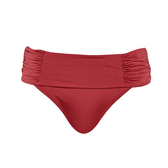 Panache Marina Bikini Fold Broekje Java Rood vooraanzicht