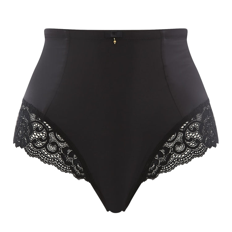 Panache Quinn High Waisted Broekje Zwart Vooraanzicht